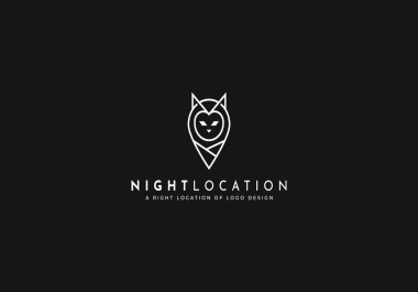 I will design a flat minimal logo