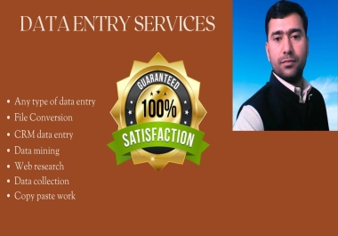 I will be virtual assistant for data entry,  copy paste,  web research and product upload