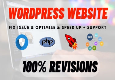 Fix Issue & Optimise WordPress Website