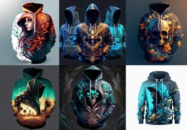 I will do custom trendy graphic tshirt design using ai