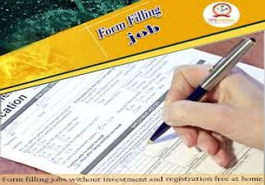 i will do copy paste and form filling work