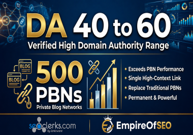 500 DA 40- 60 PBNs Backlinks to Boost Your Google Rankings