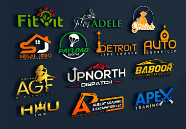 I Will Professional Logo Design Design modern,  minimalist and luxury business logo design