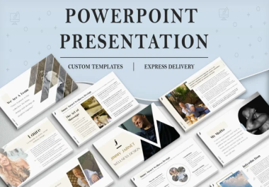 I will do powerpoint presentation and investor pitch ...