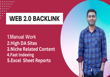 I will build powerful 50+ web 2.0 backlinks