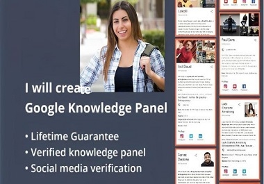 I will edit or create new google knowledge panel for personal or business and verify it