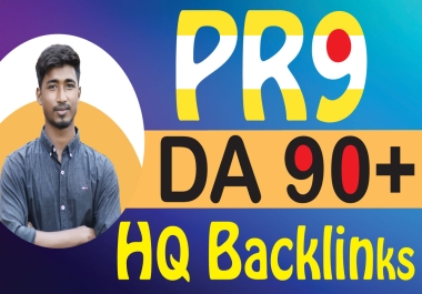50 High-Quality Permanent Manual PR9 DA 70-90+ Safe SEO Backlinks to Increase Your Google Rank