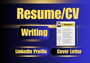 I Will Write a Professional ATS Resume,  CV,  Cover Letter and LinkedIn Profile Optimization