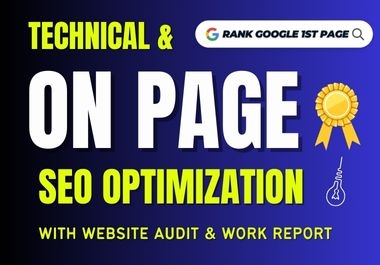 I will do WordPress on page seo and WordPress Yoast seo or technical seo optimization