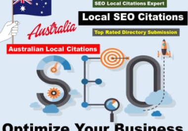I will create top 100 AUSTRALIA Local Citations and directory submission For Local SEO, Website SEO