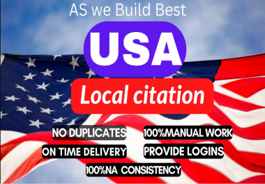 I will build 70 USA local citations with NAP consistency for Google Business Profile SEO