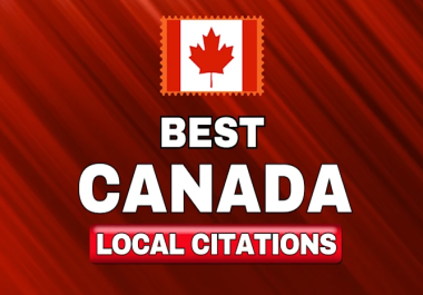 I will build 70 high-quality Canada local citations for local business SEO