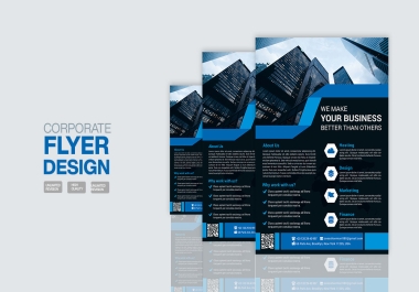 i will design a business flyer with in 10 hours