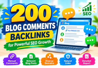 200 High-Quality Manual Blog Comment Backlinks for Powerful SEO Growth