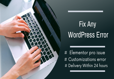 I'll fix WordPress issues,  bugs,  plugins issues