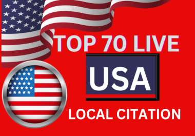 I will provide 70 local listing and business listing for GMB ranking and local SEO