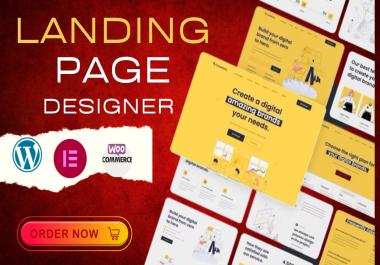 I will design WordPress landing page or elementor landing page design