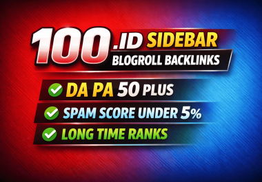 100 Premium. id Indonesian Sidebar Blogroll Homepage PBN ID Backlinks