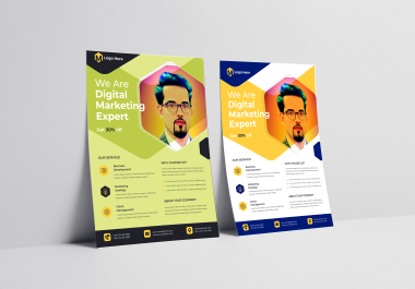 I will do professional flyer,  brochure,  and poster design