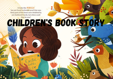 I will write your children book,  Story book,  Children illustration