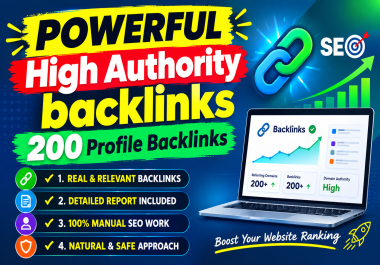 I will do improve your website ranking 200 plus dofollow backlinks