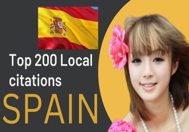 I will do 50 top local citations of spain