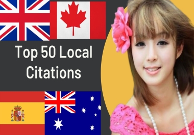 I will create 50 best local citations