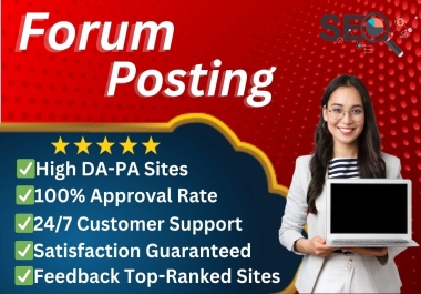 Manually Do-Follow 50 Forum Postings for Ranking webs...