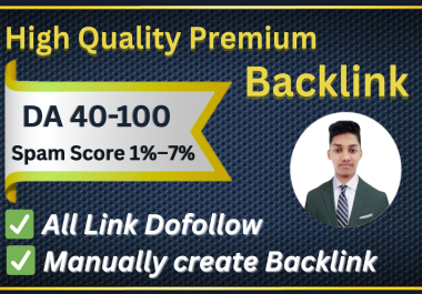 Get 150 Premium Backlinks DA 40-100 & Low Spam Score