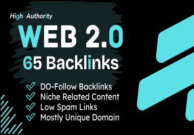 i'll Build 65 Powerfull Web 2.0 Backlinks on High DA SItes