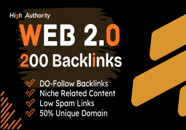 i'll Build 200 Powerfull Web 2.0 Backlinks on High DA Sites