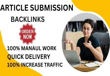 110 on top High-Quality Article Backlinks