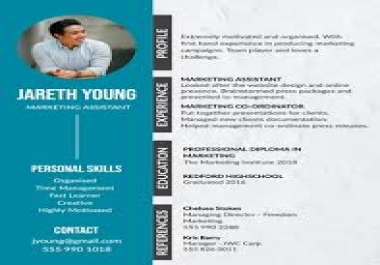 hi. I will design,  edit and write professional resume,  cover letter at an affordable price