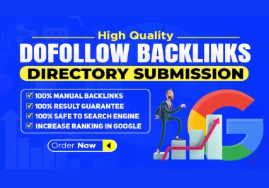 You will get 50 Directory Top Authority SEO Backlink