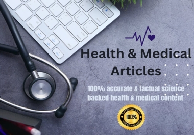 I will write well researched seo copywriting & content for sports medicine