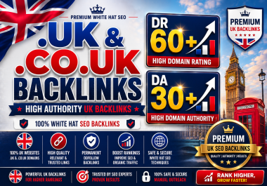 100 High Quality. uk DR 60+ and DA 30+ Dofollow Contextual PBN Backlinks