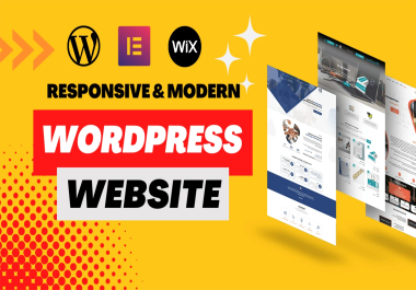I will design wordpress website,  professional website and woocommerce store