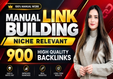 Get 900 High Quality SEO Backlinks - Profile links,  Guest Post,  Edu Gov,  Web2.0,  Dofollow links
