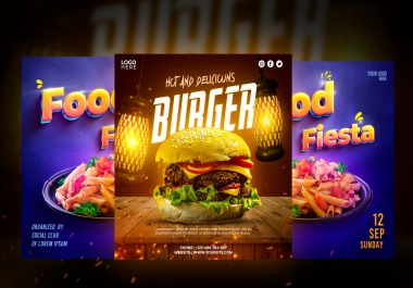 I will do party flyer,  event flyer,  halloween and food flyer design