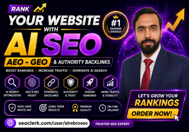 Rank any website with AI SEO & AEO - GEO and authority backlinks