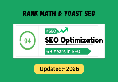 I will set up rank math & yoast seo with 94 score