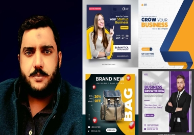 I will create social media posts graphics designs,  account optimization 20 posts