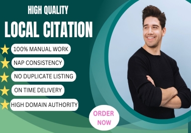I will build 350 USA local citations and local SEO business listing