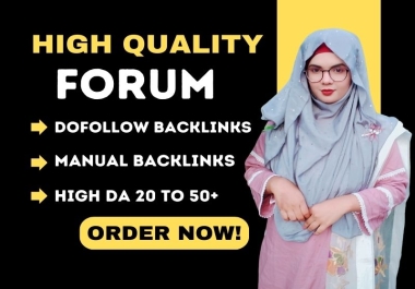 I will manually do 60 Forum Posting to high quality Websites