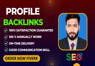 100 high authority dofollow social profile creation backlinks