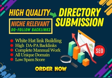 Get Manually 200 High Quality Directory Submission SEO Backlinks, Niche Relevant
