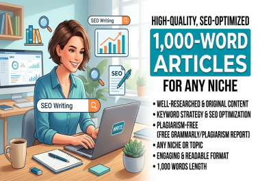 I will write a high quality 1000-word seo article with keyword research in 24 hours
