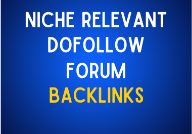 I will Boost Website Authority using my 10 Niche Relevant Forum Dofollow Backlinks