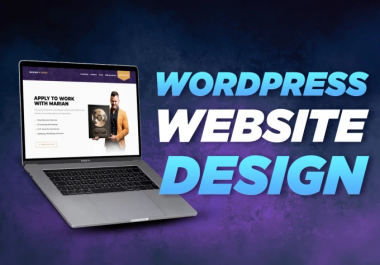 I will create responsive professional wordpress website design or blog site