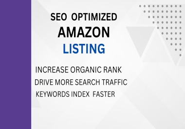 I will write a professional amazon listing description with SEO keywords optimization